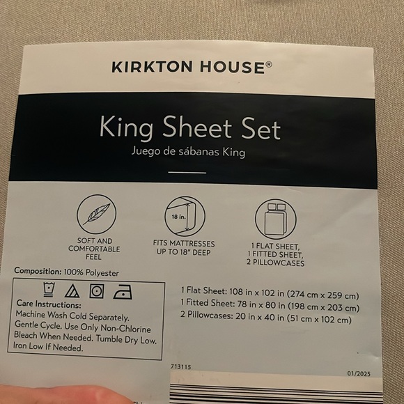 King Sheet Set - Picture 3 of 4